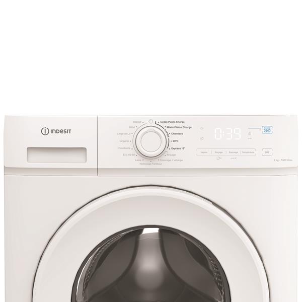Lave-Linge Indesit IMA864MYTIMEFR – 8 Kg, 1400 Tr/min, Classe A - vue 10