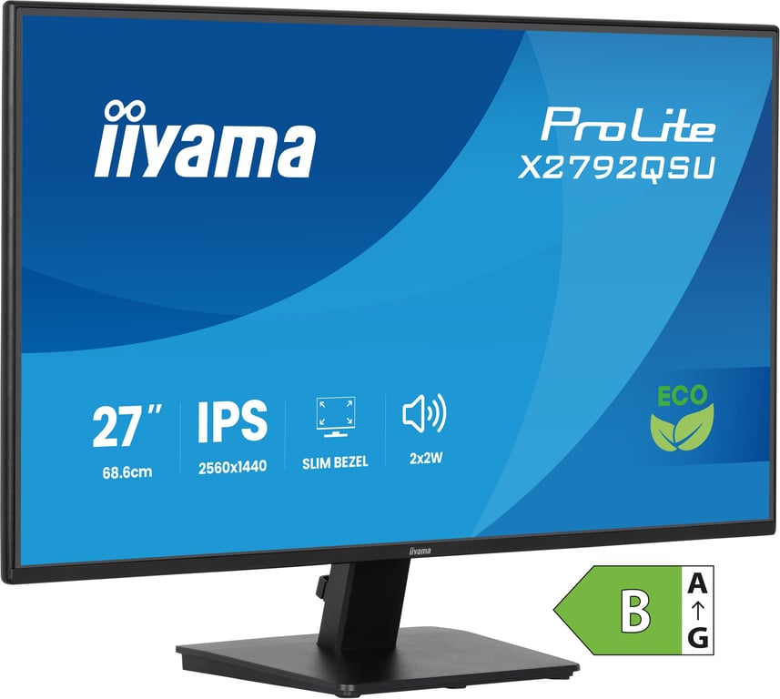 iiyama ProLite X2792QSU-B1 écran plat de PC 68,6 cm (27 ) 2560 x 1440 pixels Quad HD LED Noir - Neuf