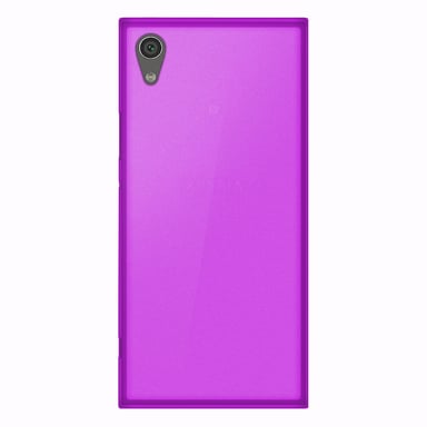 Coque silicone unie compatible Givré Violet Sony Xperia XA1