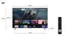 TCL C64 85C649 TV 2,16 m (85'') 4K Ultra HD Smart TV Wifi Titane