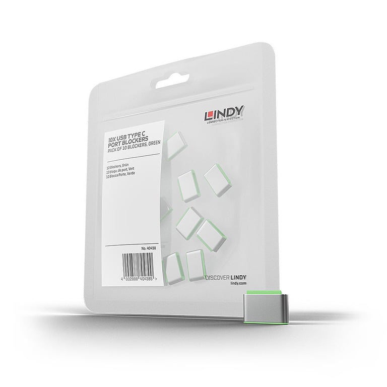Lindy 40438 bloqueur de port USB Type C 10 pièce Neuf