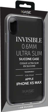 Custodia Invisible Ultra Slim per Apple iPhone XS Max 0,6 mm, trasparente