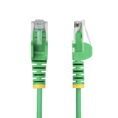 StarTech.com Cable de Red Ethernet CAT6 Delgado sin Enganches Verde de 5m - Cable RJ45 Snagless Slim 28AWG - Alambre de Cobre Puro - PoE 100W - con Al