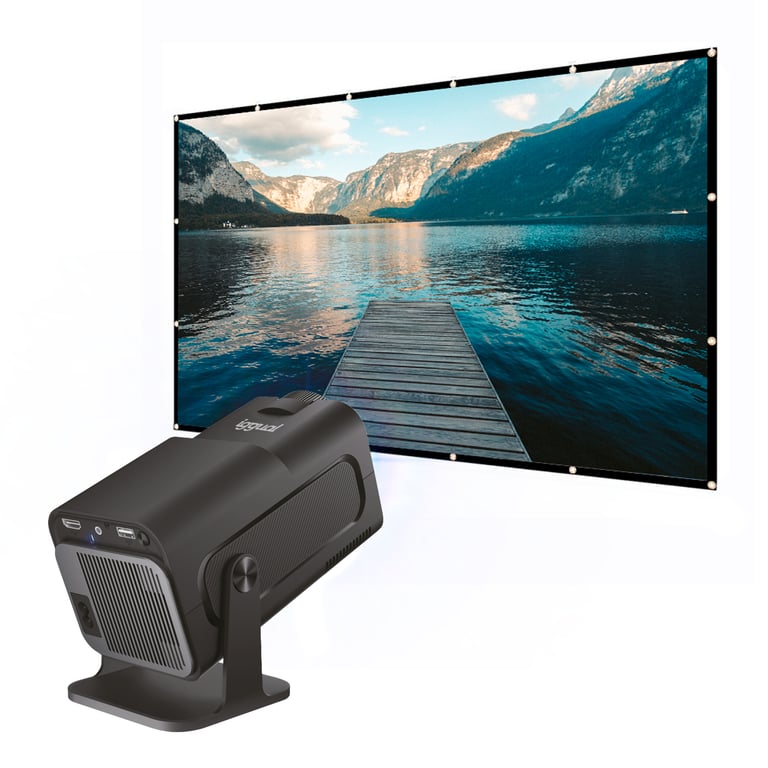 Projecteur iggual MP1080 FullHD 300 Lumens 150 LED LCD Smart TV Portable - vue 3
