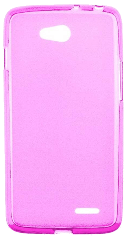 Coque silicone unie compatible Givré Rose LG L90