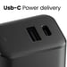 Caricatore da parete a doppia porta USB-C / USB-A GaN Power Delivery 45W