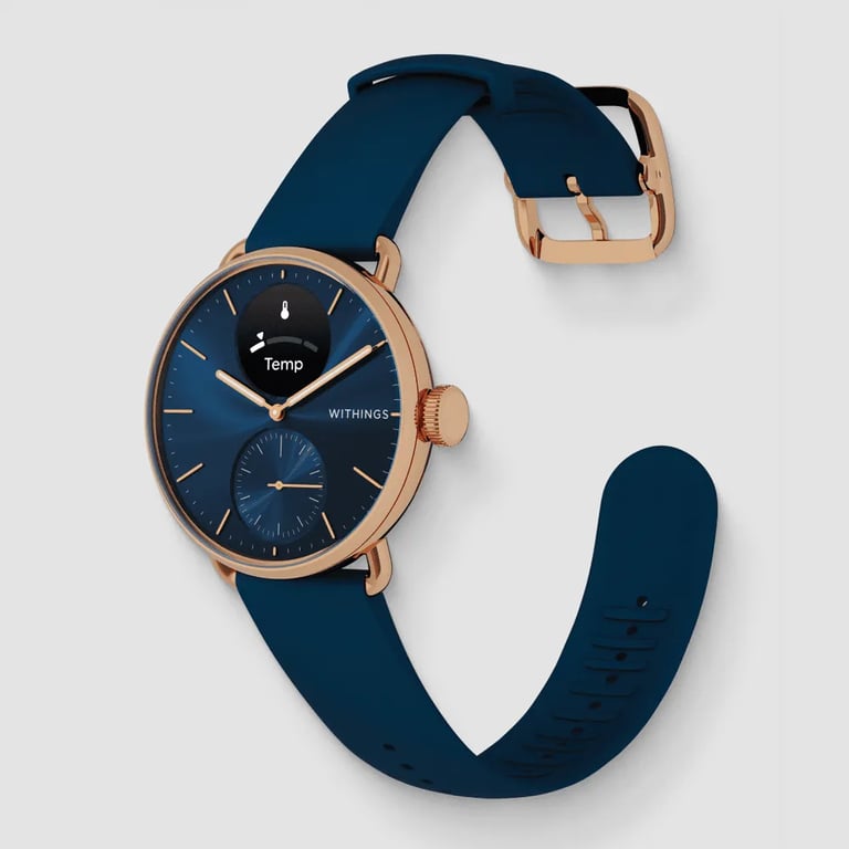 Withings ScanWatch 2 1,6 cm (0.63 ) OLED 38 mm Hybride Or rose GPS (satellite) - Neuf