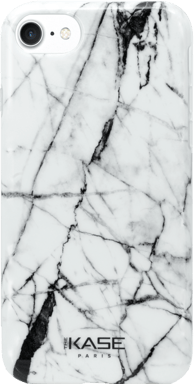 Guscio in silicone effetto marmo per Apple iPhone 6/6s/7/8/SE 2020, Bianco