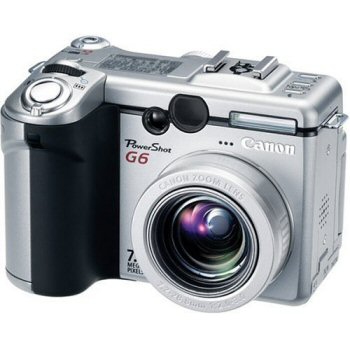Canon Powershot G6 1/1.8 Appareil-Photo Compact 7,1 Mp Ccd (Dispositif À Transfert De Charge) 3072 X 2304 Pixels Noir, Argent