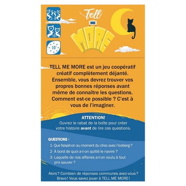 Tell Me More : Le Jeu de Société Créatif et Coopératif