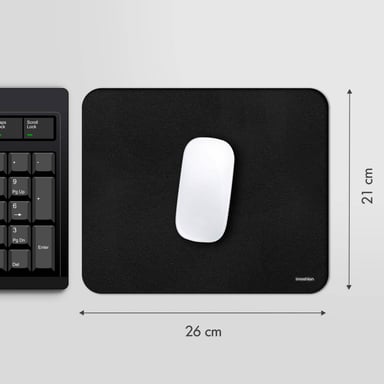 imoshion Tapis de souris - 21 x 26 cm - Noir