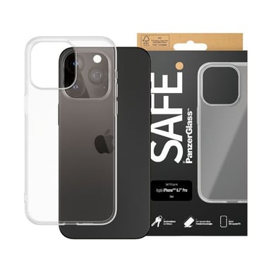 PanzerGlass SAFE. by ® TPU Case Transparent iPhone 15 Pro Max funda para teléfono móvil Transparente
