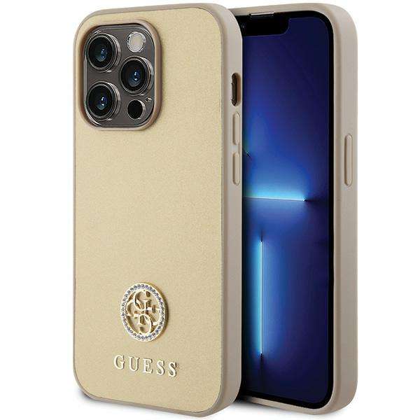 Guess Coque Strass Metal Logo pour iPhone 15 Pro Max