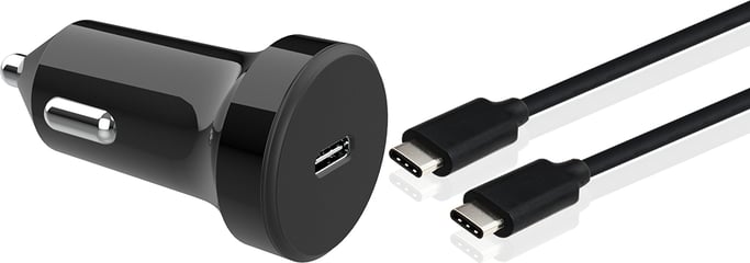 Bigben Connected CACCBLCC18WPDB chargeur d'appareils mobiles Smartphone Noir Allume-cigare Auto
