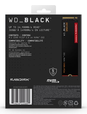 Western Digital Black WD_BLACK SN8100 NVMe 4 To M.2 PCI Express 5.0 TLC 3D NAND