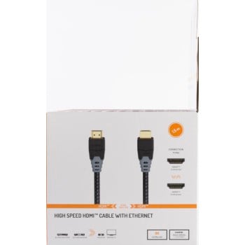 Cable HDMI de alta velocidad, macho-macho, 8K, Ethernet, texto, dorado, 1,5 m