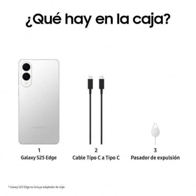 Galaxy S25 Edge 5G 512 GB, Titanio Plateado