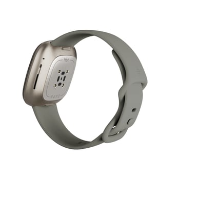 Fitbit Versa Sense Sage Grey Silver AMOLED Digital Pantalla táctil Gris Wifi GPS (satélite)