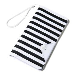 Celly SPLASHWALLETWH funda para teléfono móvil 14,5 cm (5.7'') Funda cartera Negro, Blanco