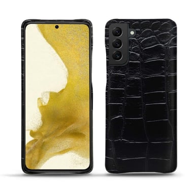 Coque cuir Samsung Galaxy S22 -  - Noir - Cuir Abaca
