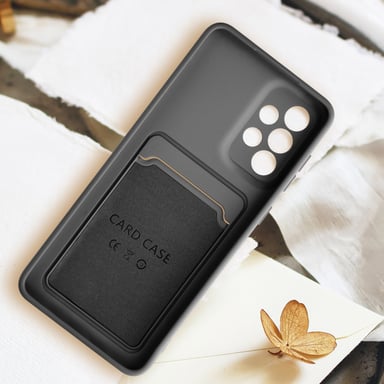 Carcasa Samsung Galaxy A33 5G Silicona Flexible Tarjetero Forcell Negro