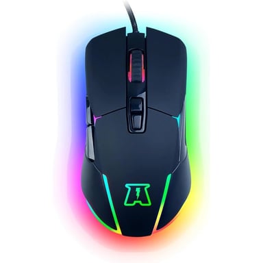 AKUMA - Otaku M03 7200DPI RGB LED Backlight Gaming Mouse - Sensor óptico de 1200 a 7200 DPI - 7 botones - Programable - Cómodo y ligero - Compatible con PC/PS4/PS5/Xbox