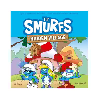 Jeu de société Lucky Duck Games Les Schtroumpfs : Le Village Caché Jeu de stratégie familial Couleurs vives