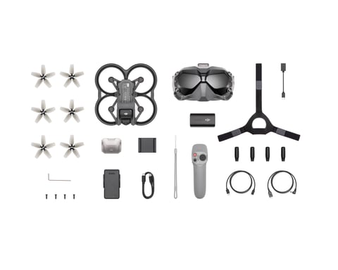 DJI Avata Fly Smart Combo 4 rotores Cuadricóptero 48 MP 3840 x 2160 Pixeles 2420 mAh Negro, Gris