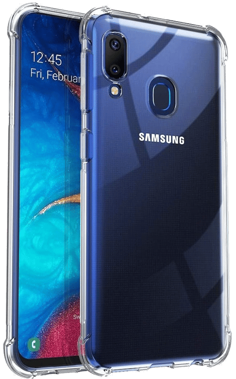 Coque Silicone Anti-Chocs pour SAMSUNG Galaxy A20 Transparente Protection Gel Souple