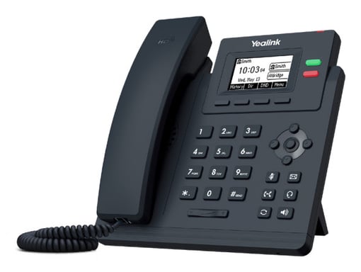 Yealink SIP- T31W téléphone fixe Gris 2 lignes LCD Wifi - Neuf