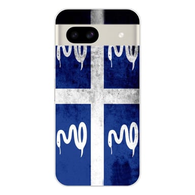 Guscio in silicone - Compatibile con Google Pixel 8a - Design della bandiera della Martinica
