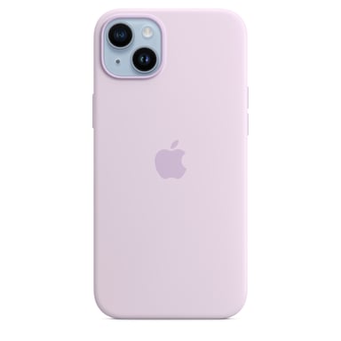 Coque en silicone avec MagSafe pour iPhone 14 Plus Lilas