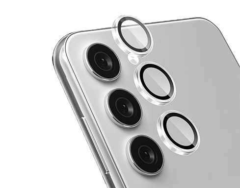 Protège lentilles Samsung Galaxy S25+ x3 Verre trempé Transparent + Garantie à vie - Certifié GRS Force Glass