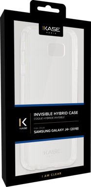 Samsung Galaxy J4+ 2018 Custodia ibrida invisibile, trasparente