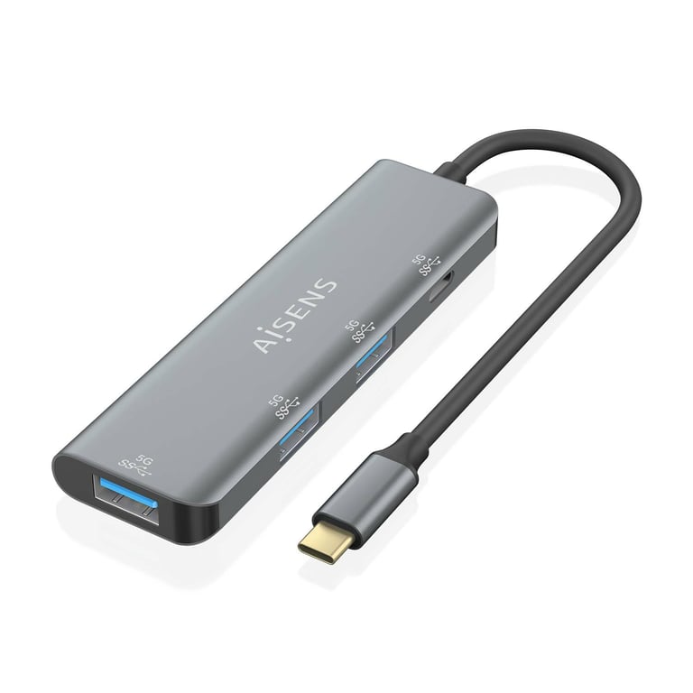 Aisens Hub USB 3.1 USB C USB C Mâle vers 4xType A Femelle 10cm Couleur Neuf - vue 9