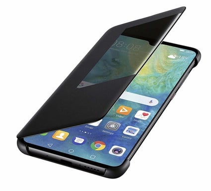 ver Flip negro para Huawei Mate 20