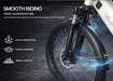 Bicicletta elettrica Velopro C1 con batteria da 36V 13Ah e cambio Shimano a 7 velocità - blu