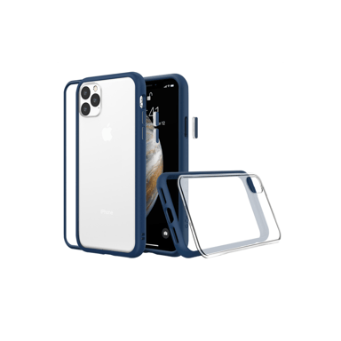 Custodia RHINOSHIELD compatibile con [iPhone 14 Pro] Mod NX - Protezione sottile e personalizzabile con tecnologia di assorbimento degli urti [senza BPA] - Blu navy