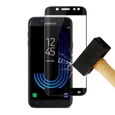 Film verre trempé 4D Noir compatible Samsung Galaxy A7 2018 Galaxy J4 Plus 2018 Galaxy J6 Plus 2018