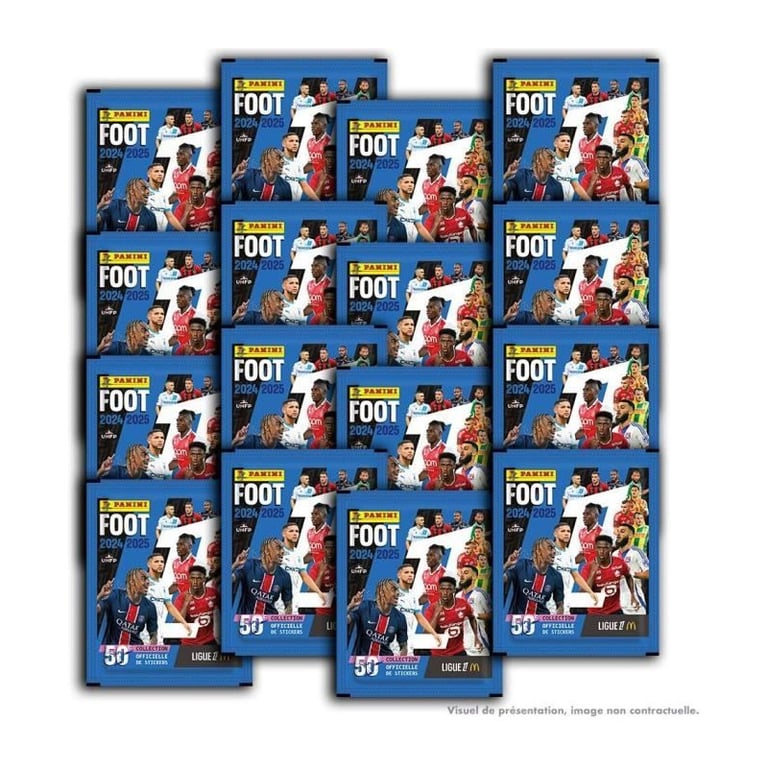 Boîte PANINI Foot Ligue 1 2024 2025 McDonald' 50 pochettes 350 stickers - vue 4