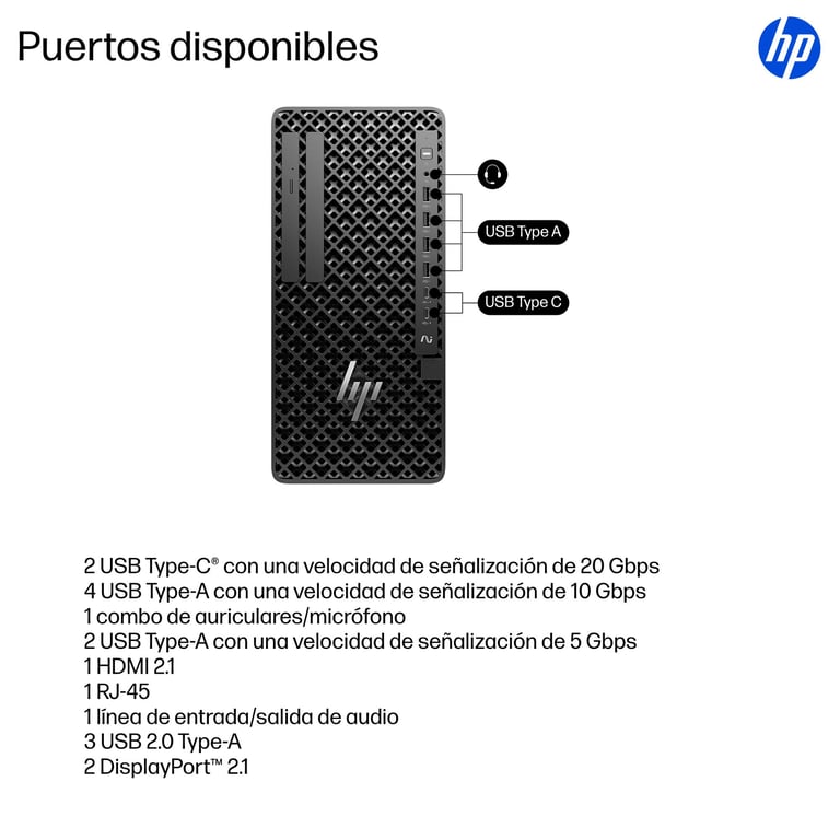 HP 1Z Tower G1i Wolf Pro Security Edition Intel Core Ultra 9 285 DDR5 SDRAM SSD NVIDIA GeForce RTX 5060 Ti Windows 11 Pro Station de travail AI PC AI Workstation Neuf - vue 4