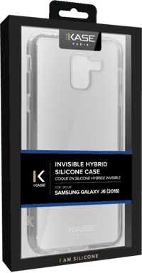 Coque hybride invisible pour Samsung Galaxy J6 2018, Transparente