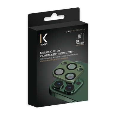 Tapa del objetivo de aleación metálica para Apple iPhone 13 Pro/13 Pro Max, verde aguacate