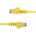 StarTech.com Cable Ethernet CAT6 Amarillo Fino de 1,5m, Sin Enganche, 100W PoE, UTP, LSZH, Cable de Cobre Puro 28AWG, Cable Patch de Red RJ45 con Sujetacables, Controlado Fluke