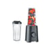 Mixeur portable Severin SM3753 Mix & Go 320 W 2 vitesses pulse 4 lames Noir avec 2 gourdes Tritan 600 ml