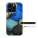 Coque en silicone - Compatible Samsung Galaxy A34 5G - design papillon galet bleu