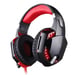Gaming USB Computer Headset 7.1 Surround LED Control Buttons Red YONIS