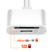 Lecteur Carte SD / Micro-SD vers USB-C / Lightning 480Mbps Blanc