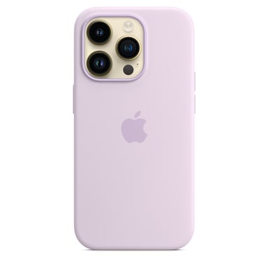 Coque en silicone avec MagSafe pour iPhone 14 Pro Lilas
