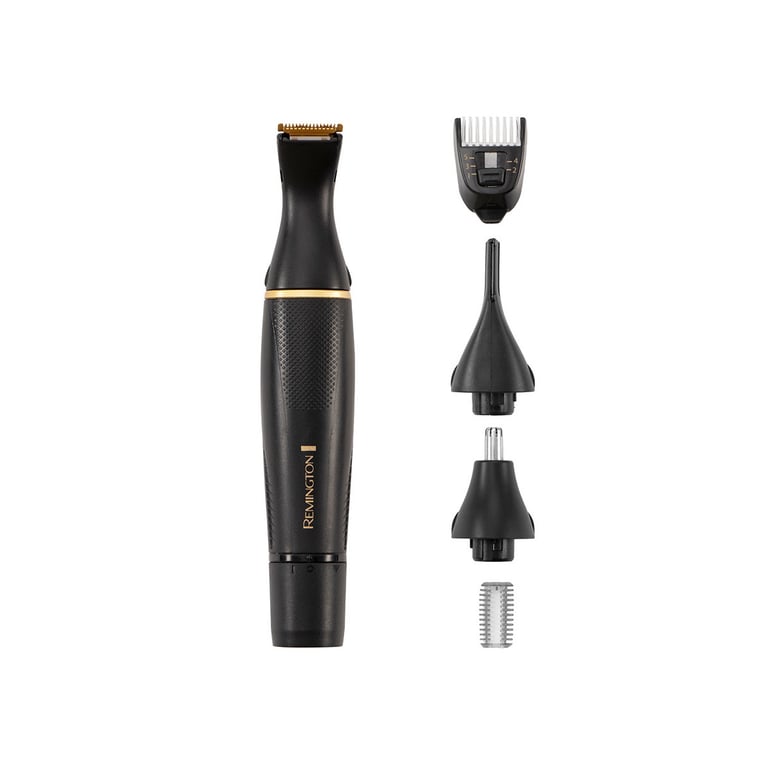Remington Tondeuse Nez [Multifonction: Kit Complet Visage] T Series Barbe Nez Oreilles Sourcils Design premium Lames auto affûtées 3 Têtes Interchangeables Sabots ajustables NE7000 - vue 5